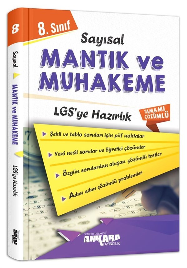 Ankara Yayıncılık 8. Sınıf LGS Sayısal Muhakeme Mantık Çözümlü Soru Bankası