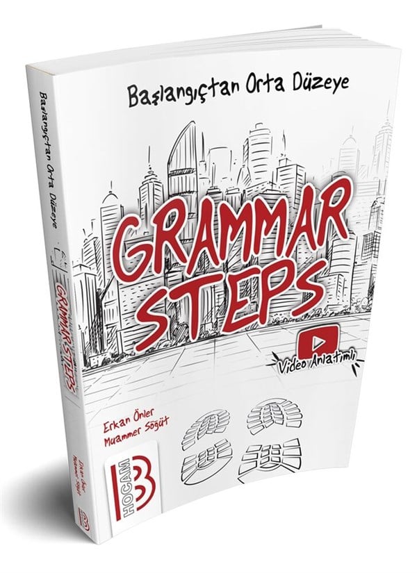 Benim Hocam YDS Grammar Steps Başlangıçtan Orta Düzeye İngilizce Dil Bilgisi Konu Anlatımlı