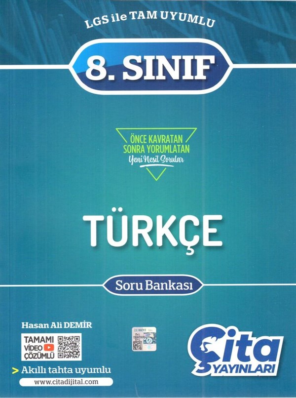 Çita Yayınları 8. Sınıf Türkçe Soru Bankası