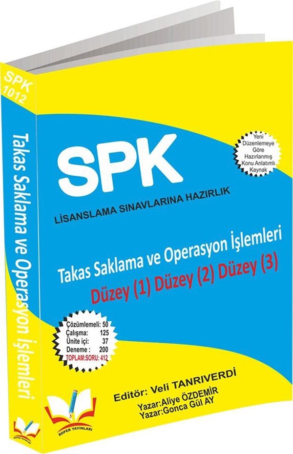 Roper Yayınları SPK 1012 Takas Saklama ve Operasyon İşlemleri Düzey 1-2-3