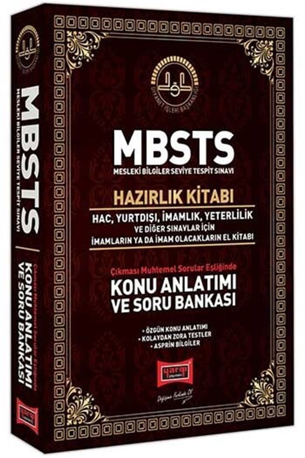 Yargı Yayınları MBSTS Konu Anlatımı ve Soru Bankası Hazırlık Kitabı