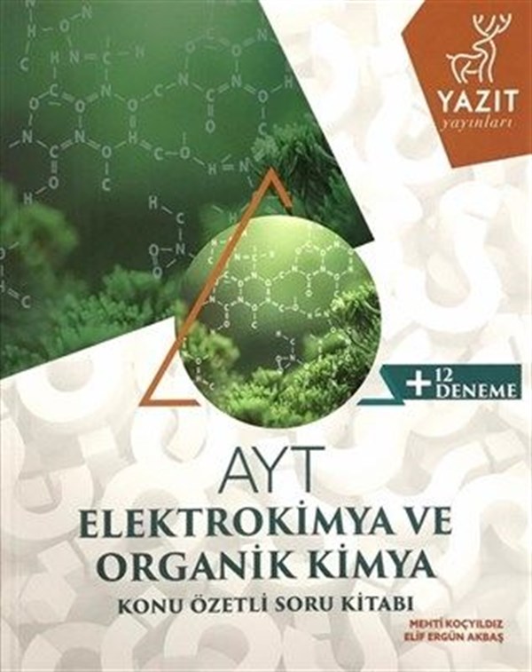 Yazıt Yayınları AYT Elektrokimya ve Organik Kimya Konu Özetli Soru Bankası