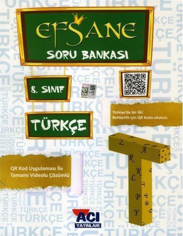 Açı Yayınları 8. Sınıf LGS Türkçe EFSANE Soru Bankası