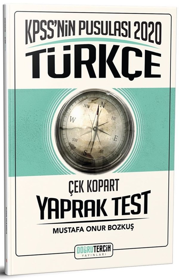 Doğru Tercih Yayınları 2020 KPSS nin Pusulası Türkçe Çek Kopart Yaprak Test