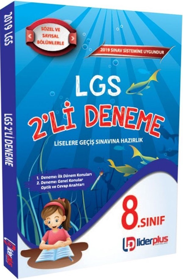 Lider Plus Yayınları 8. Sınıf LGS 2li Deneme