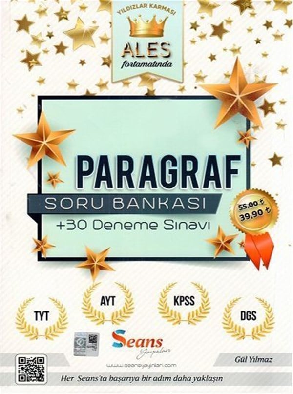 Seans Yayınları TYT AYT KPSS DGS Paragraf Soru Bankası 30 Deneme Sınavı