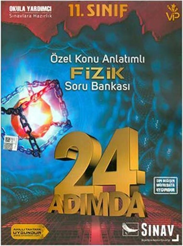 Sınav Yayınları 11. Sınıf Fizik 24 Adımda Özel Konu Anlatımlı Soru Bankası