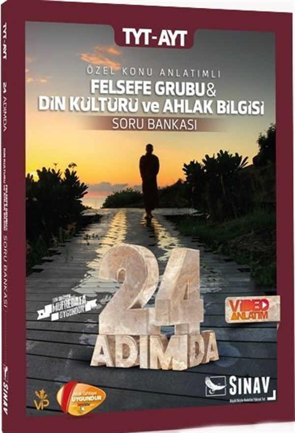 Sınav Yayınları TYT AYT Felsefe Grubu ve Din Kültürü ve Ahlak Bilgisi 24 Adımda Özel Konu Anlatımlı Soru Bankası