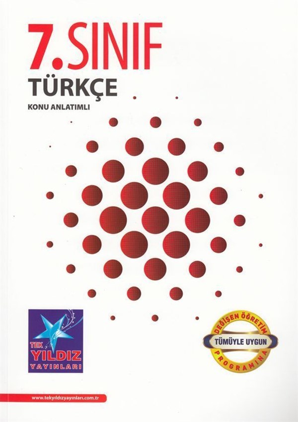 Tek Yıldız Yayınları 7. Sınıf Türkçe Konu Anlatımlı