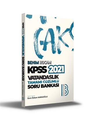 Benim Hocam Yayınları 2021 KPSS Vatandaşlık Tamamı Çözümlü Soru Bankası