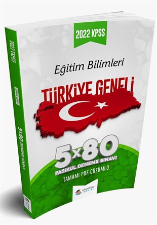 Akademi Denizi KPSS Eğitim Bilimleri Türkiye Geneli 5 x 80 Fasikül Deneme