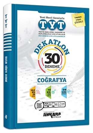 Ankara Yayıncılık TYT Coğrafya Dekatlon 30 Deneme