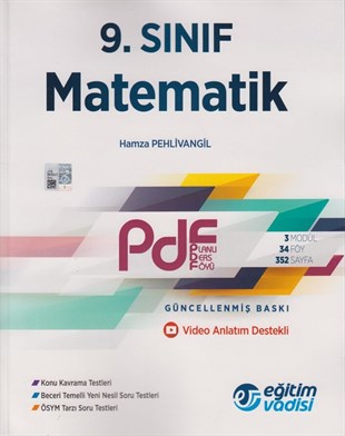 Eğitim Vadisi 9. Sınıf Matematik Güncel PDF Planlı Ders Föyü