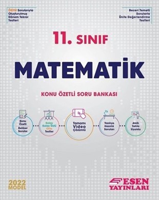 Esen Yayınları 2022 11. Sınıf Matematik Konu Özetli Soru Bankası