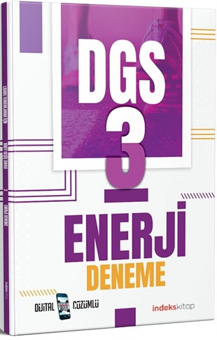 İndeks Kitap DGS Enerji 3 Deneme Dijital Çözümlü