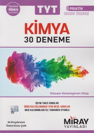 Miray Yayınları TYT Kimya 30 Deneme