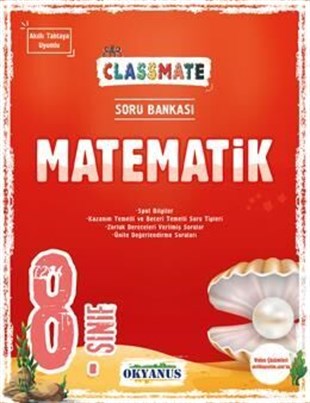 Okyanus Yayınları 8. Sınıf Classmate Matematik Soru Bankası