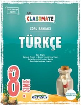 Okyanus Yayınları 8. Sınıf Classmate Türkçe Soru Bankası