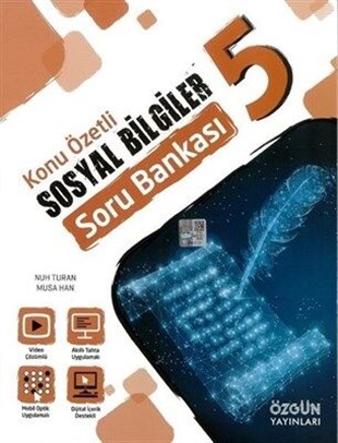 Özgün Yayınları 5. Sınıf Sosyal Bilgiler Konu Özetli Soru Bankası