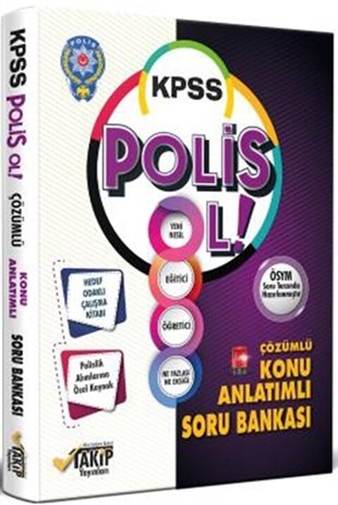 Takip Yayınları KPSS Polis Ol Konu Anlatımlı Hedef Odaklı Çalışma Kitabı Soru Bankası