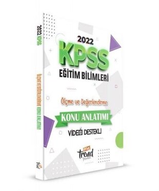 Yeni Trend Yayınları 2022 KPSS Eğitim Bilimleri Ölçme ve Değerlendirme Konu Anlatımı