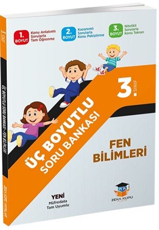 Zeka Küpü Yayınları 3. Sınıf Fen Bilimleri Üç Boyutlu Soru Bankası