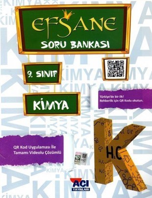 Açı Yayınları 9. Sınıf Kimya EFSANE Soru Bankası