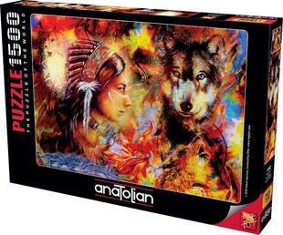 Anatolian Masumiyet Wolf Waiden 1500 Parça Puzzle - Yapboz