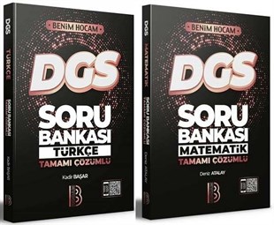 Benim Hocam 2022 DGS Türkçe+Matematik Tamamı Çözümlü Soru Bankası 2 li Set 