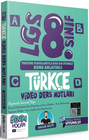 Benim Hocam 2023 LGS 8.Sınıf Türkçe Video Ders Notları Konu Anlatımı