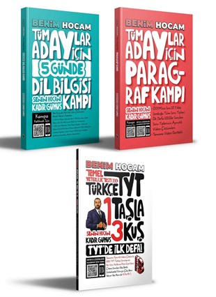 Benim Hocam Yayınları 2022 Kadir Gümüş Kamp Serisi (3 Kitap)