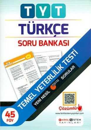 Farklı Sistem Yayınları TYT Türkçe Soru Bankası