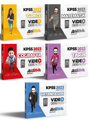 HocaWebde 2023 KPSS Genel Kültür Genel Yetenek Video Ders Notları Seti