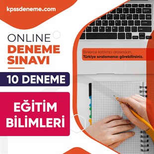 Kpssdeneme.com Eğitim Bilimleri Türkiye Geneli Çözümlü Online 10 Deneme Sınavı