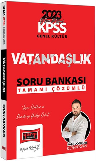 Yargı Yayınları 2023 KPSS Genel Kültür Tamamı Çözümlü Vatandaşlık Soru Bankası