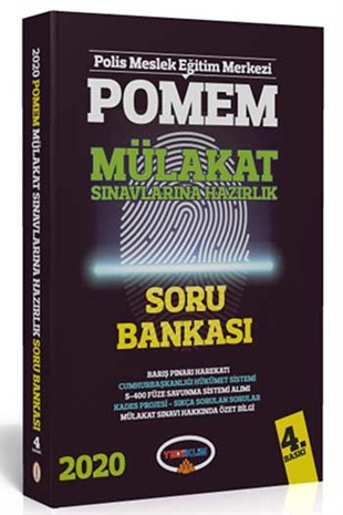 Yediiklim Yayınları 2020 POMEM Mülakat Sınavlarına Hazırlık Soru Bankası 4. Baskı