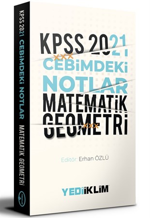 Yediiklim Yayınları 2021 Kpss Cebimdeki Notlar Matematik-Geometri