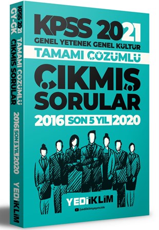 Yediiklim Yayınları 2021 KPSS GY-GK Tamamı Çözümlü Son 5 Yıl Çıkmış Sorular