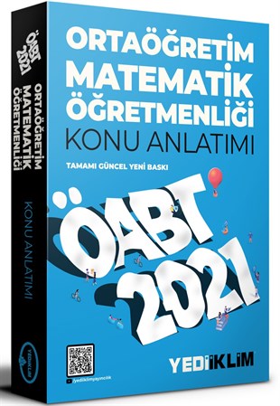 Yediiklim Yayınları 2021 ÖABT Ortaöğretim Matematik Öğretmenliği Konu Anlatımı