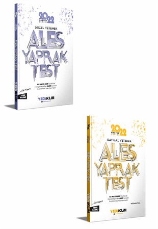 Yediiklim Yayınları 2022 Ales Sayısal ve Sözel Yaprak Test Seti(2 Kitap)