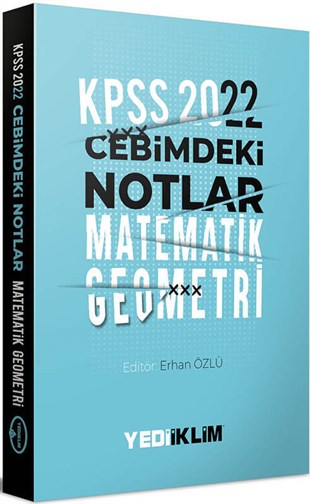 Yediiklim Yayınları 2022 KPSS Cebimdeki Notlar Matematik-Geometri Kitapçığı