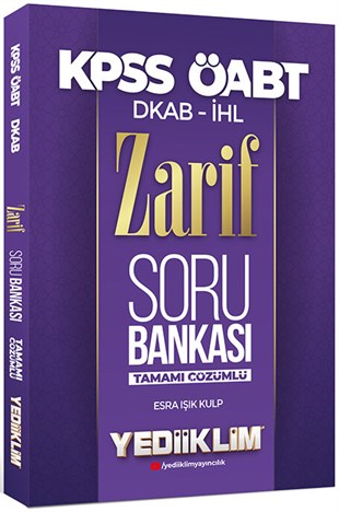 Yediiklim Yayınları 2022 ÖABT DKAP İHL Zarif Tamamı Çözümlü Soru Bankası 