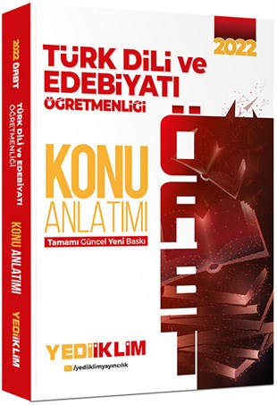 Yediiklim Yayınları 2022 ÖABT Türk Dili ve Edebiyatı Öğretmenliği Konu Anlatımı
