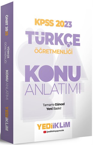 Yediiklim Yayınları 2023 ÖABT Türkçe Öğretmenliği Konu Anlatımı