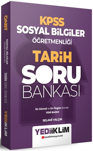 Yediiklim Yayınları ÖABT Sosyal Bilgiler Öğretmenliği Tarih Tamamı Çözümlü Soru Bankası 