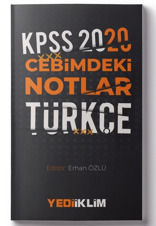 Yediiklim Yayınları 2020 KPSS Cebimdeki Notlar Türkçe