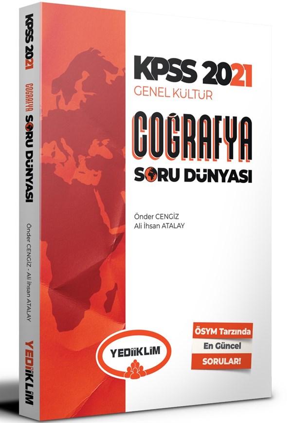 Yediiklim Yayınları 2021 KPSS Genel Kültür Coğrafya Soru Dünyası 