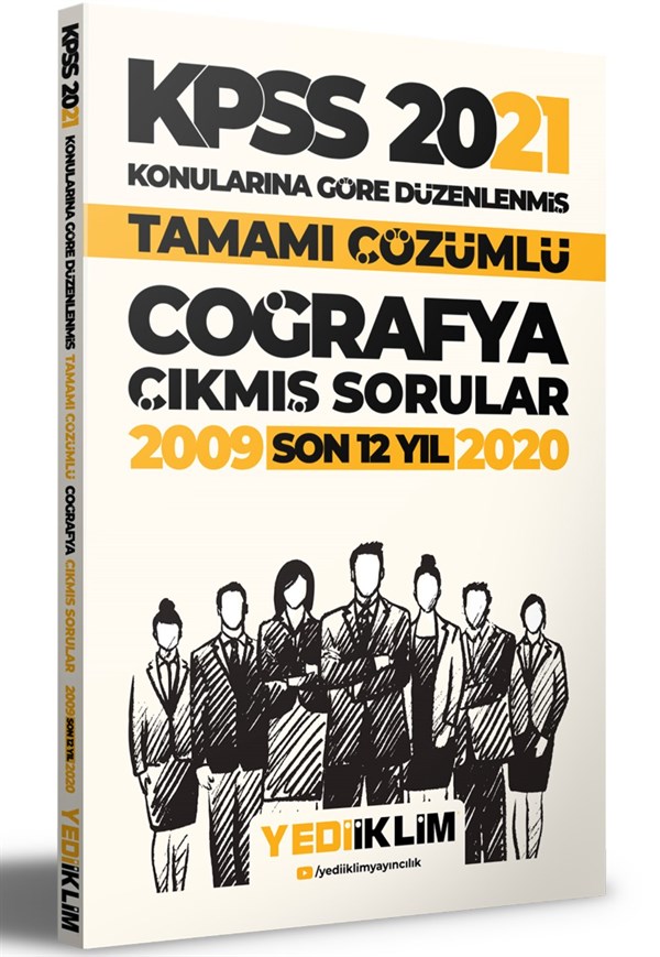 Yediiklim Yayınları 2021 KPSS Genel Kültür Coğrafya Konularına Göre Tamamı Çözümlü Çıkmış Sorular (Son 12 Yıl)