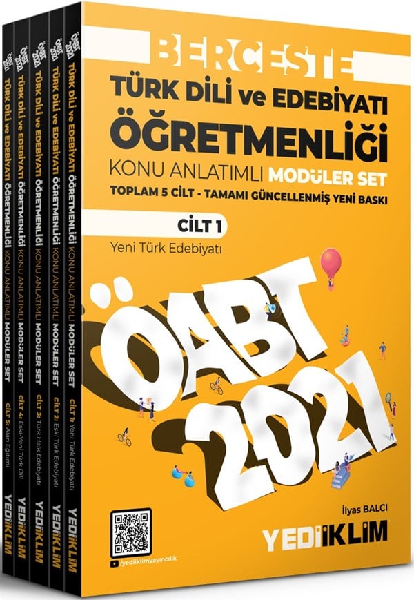 Yediiklim Yayınları 2021 ÖABT Berceste Türk Dili ve Edebiyatı Konu Anlatımlı Modüler Set
