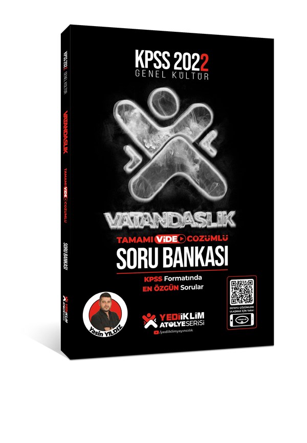 Yediiklim Yayınları Kpss 2022 GK Atölye Serisi Vatandaşlık Tamamı Video Çözümlü Soru Bankası